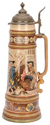 Mettlach Beer Stein - Heinrich Schlitt Stein. Item/Description: Villeroy &amp; Boch Mettlach 