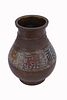 Chinese Bronze Champleve Three Stars Vase. Item/Description: Vintage, archaic-style cast bronze Image - 2