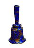 Chinese Colbalt Cloisonne Hand Bell. Item/Description: Chinese export-ware hand bell, finished Image - 3