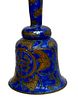 Chinese Colbalt Cloisonne Hand Bell. Item/Description: Chinese export-ware hand bell, finished Image - 7