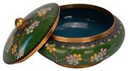 Three Chinese Cloisonne Covered Jars. Item/Description: Collection of three lidded vessels in Image - 2