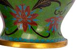 Three Chinese Cloisonne Covered Jars. Item/Description: Collection of three lidded vessels in Image - 7