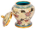 Three Chinese Cloisonne Covered Jars. Item/Description: Collection of three lidded vessels in Image - 9
