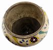 Japanese Totai Shippo Vase. Item/Description: Japanese Totai Shippo (cloisonne-on-ceramic) vase. Image - 5