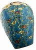 Japanese Totai Shippo Vase. Item/Description: Japanese Totai Shippo (cloisonne-on-ceramic) vase. Image - 7