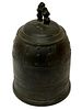 Antique Japanese Bronze Bonsho Temple Bell. Item/Description: Antique Japanese cast bronze Image - 3