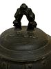 Antique Japanese Bronze Bonsho Temple Bell. Item/Description: Antique Japanese cast bronze Image - 6