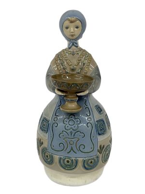1970s Lladro Girl with Traditional Dress Figurine. Item/Description: Rare vintage Lladro 