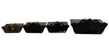 Antique Cast Iron Wall Match Safes. Item/Description: Collection of five Civil War-era cast iron Image - 5