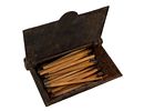 Antique Cast Iron Wall Match Safes. Item/Description: Collection of five Civil War-era cast iron Image - 9
