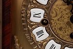 French Boulle-Style Bracket Clock. Item/Description: Mixed wood marquetry and parquetry inlaid Image - 4
