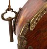 French Boulle-Style Bracket Clock. Item/Description: Mixed wood marquetry and parquetry inlaid Image - 7