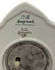 Celestial Hand-Painted Ceramic Mantle Clock. Item/Description: Hand-painted ceramic mid-late Image - 4