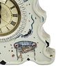 Celestial Hand-Painted Ceramic Mantle Clock. Item/Description: Hand-painted ceramic mid-late Image - 7