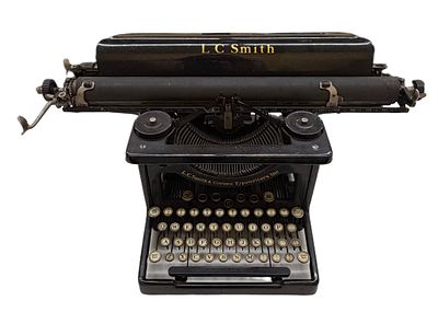 Antique L.C. Smith & Corona Model 8 Typewriter. Item/Description: Classic L.C. Smith Model 8 