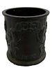 20th c. Swedish Cast Iron Tavern Scene Tobacco Jar. Item/Description: Antique Swedish cast iron Image - 1