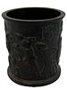 20th c. Swedish Cast Iron Tavern Scene Tobacco Jar. Item/Description: Antique Swedish cast iron Image - 5