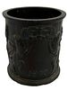 20th c. Swedish Cast Iron Tavern Scene Tobacco Jar. Item/Description: Antique Swedish cast iron Image - 7