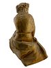 19th Century "Lady with Lyre" Ansonia Clock Topper. Item/Description: Neoclassical style cast Image - 3