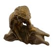 19th Century "Lady with Lyre" Ansonia Clock Topper. Item/Description: Neoclassical style cast Image - 5