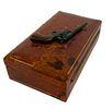 Western Novelty Miniature Revolver Vintage Box. Item/Description: Mid-century Old Western Image - 3
