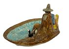 1948 Paul Webb "Mountain Boys" Porcelain Ashtray. Item/Description: 1948 figural art pottery Image - 2