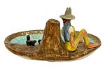 1948 Paul Webb "Mountain Boys" Porcelain Ashtray. Item/Description: 1948 figural art pottery Image - 3