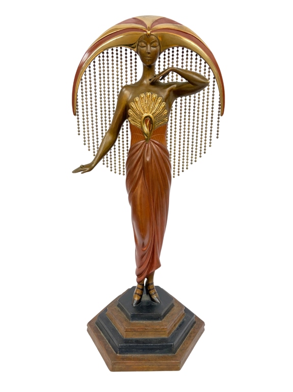 Erte - Le Soleil Art Deco Bronze Sculpture