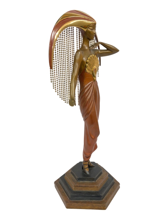 Erte - Le Soleil Art Deco Bronze Sculpture