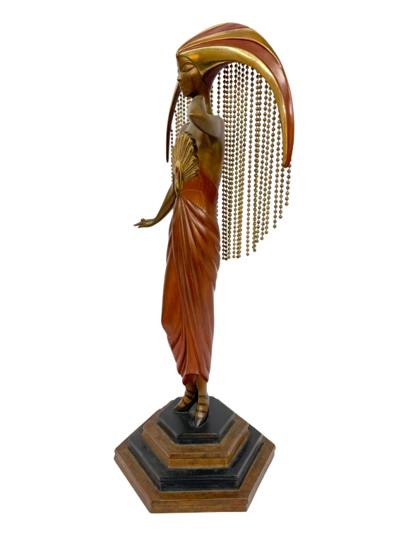 Erte - Le Soleil Art Deco Bronze Sculpture
