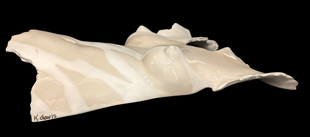 K. Davis - Modern Nude Torso Sculpture