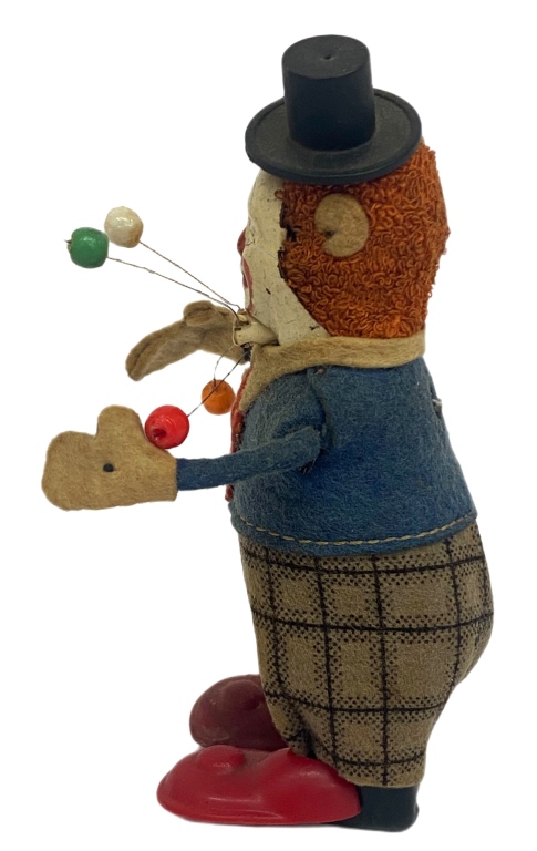 German Wind-Up Schuco Clown Juggler Toy with Key