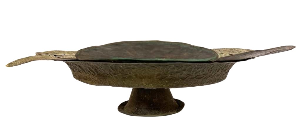 Persian Hammered Copper Footed Tazza