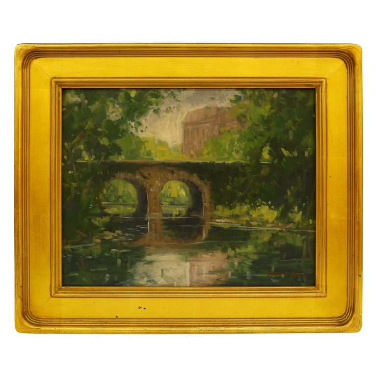 Robert Schneider - Bronx River Oil Painting