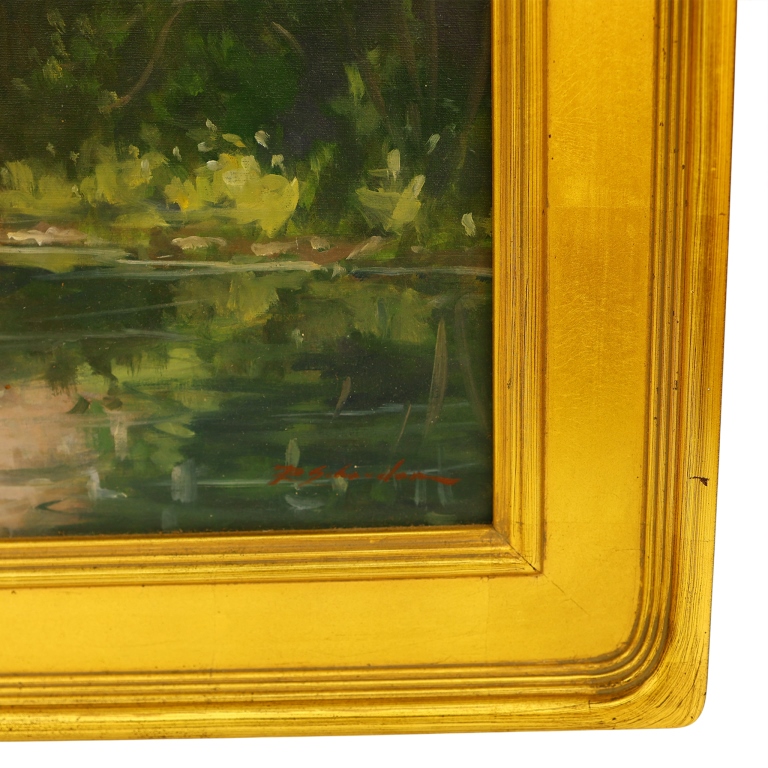 Robert Schneider - Bronx River Oil Painting