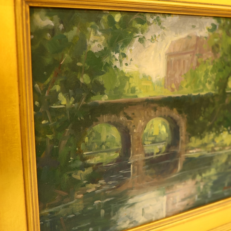 Robert Schneider - Bronx River Oil Painting