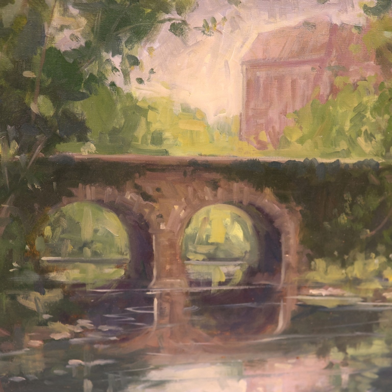 Robert Schneider - Bronx River Oil Painting