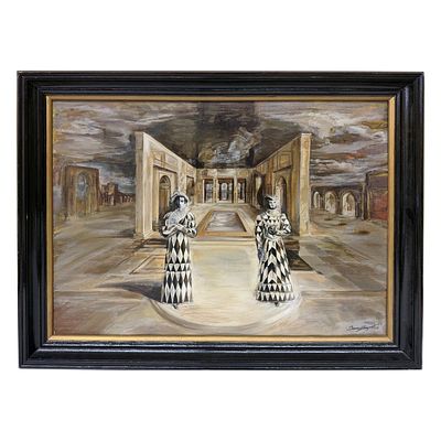 Denis Matsievsky - Russian Surrealist Oil Painting. Item/Description: Original oil painting by 