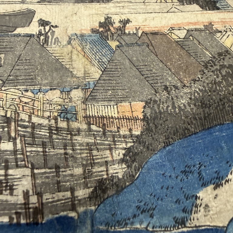 Utagawa Hiroshige - Fujisawa Temple Woodblock