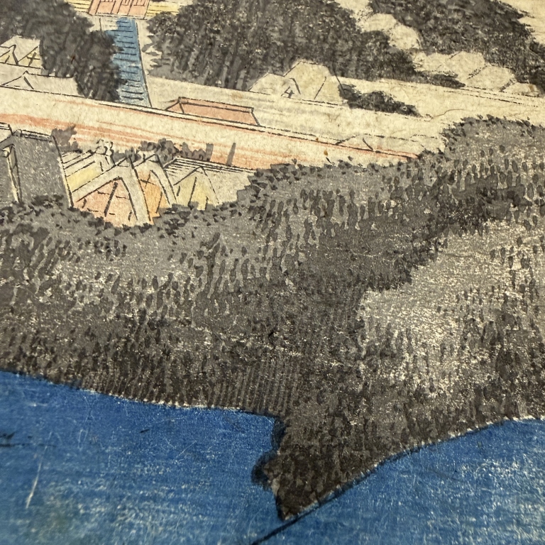 Utagawa Hiroshige - Fujisawa Temple Woodblock