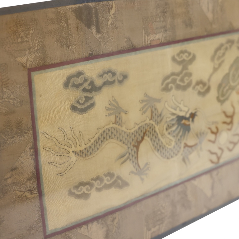 Framed Chinese Textile Panels Pairing