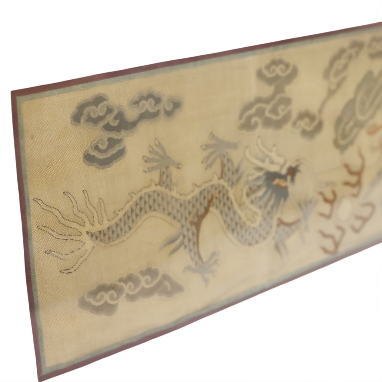 Framed Chinese Textile Panels Pairing