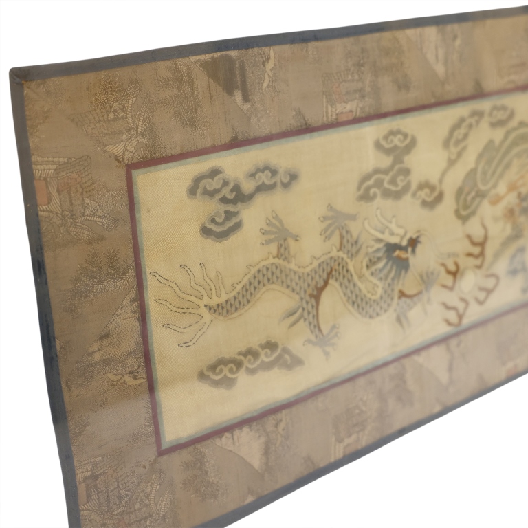 Framed Chinese Textile Panels Pairing