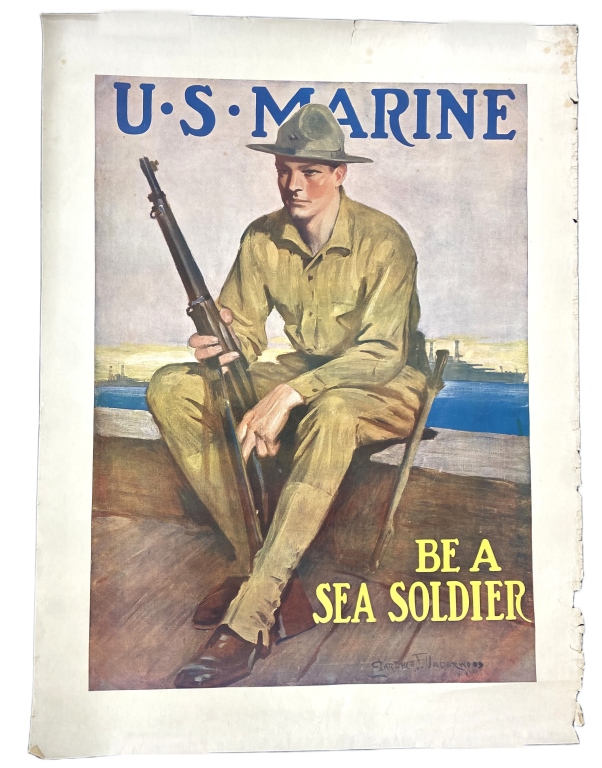 WWI - Be a Sea Soldier - Marine Recruitment Poster