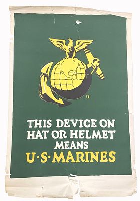 Charles Buckles Falls - WWI USMC Poster. Item/Description: Original World War I United States 