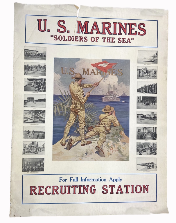 J.C. Leyendecker - WWI Marine Recruitment Poser