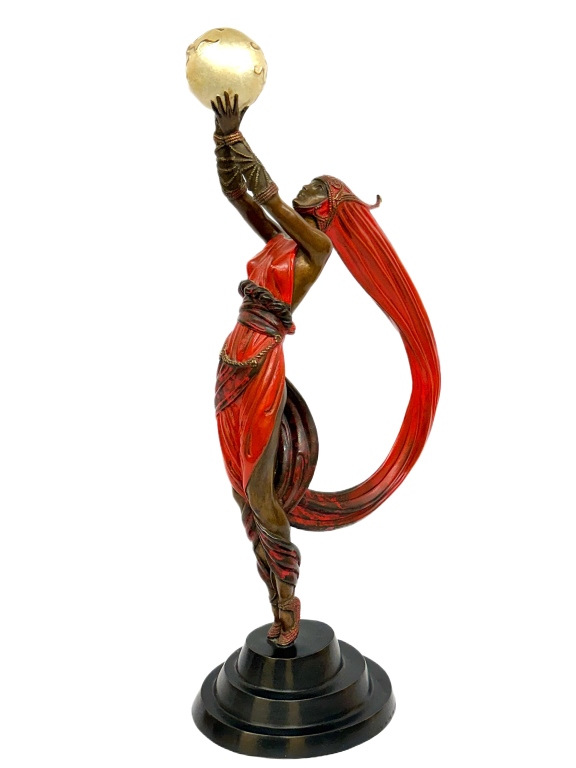Erte - The Globe - Art Deco Bronze Sculpture