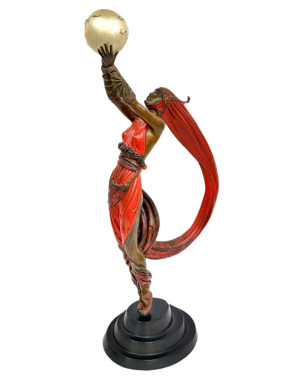 Erte - The Globe - Art Deco Bronze Sculpture