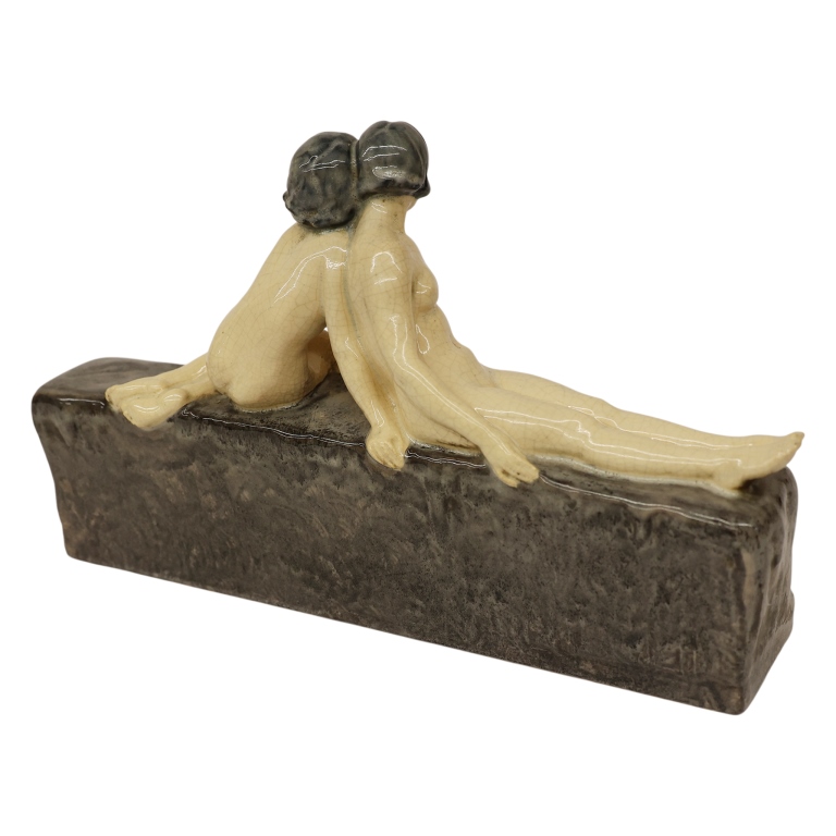 Marcel Guillard for Etling Art Deco Nude Sculpture