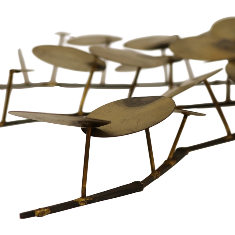 Curtis Jere - Brass Raindrops Sculpture